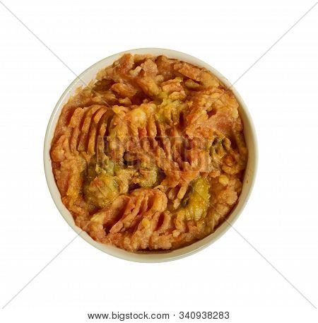 Mpoto Mpoto, Yam Pottage, Made From Cocoyam Or Yam., Ghanaian Cuisine, Traditional Assorted African 
