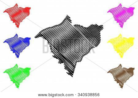 Gorgol Region (regions Of Mauritania, Islamic Republic Of Mauritania) Map Vector Illustration, Scrib