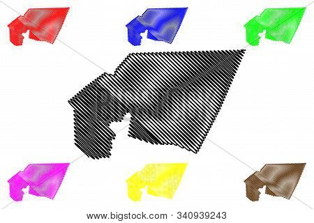 Tagant Region (regions Of Mauritania, Islamic Republic Of Mauritania) Map Vector Illustration, Scrib