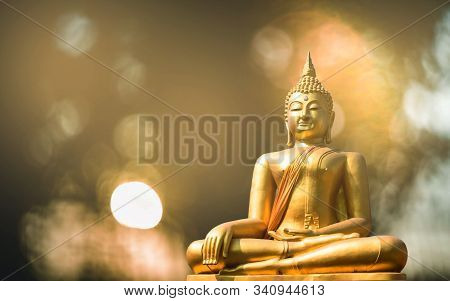 Budha Golden You From Nature Stone Ancient Ancient Times Cliping Part