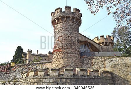 Jalpi Castle In Arenys De Munt Barcelona Spain