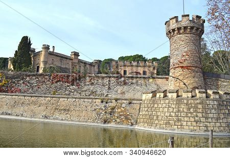 Jalpi Castle In Arenys De Munt Barcelona Spain