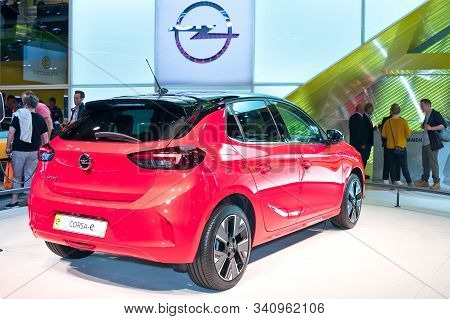 Frankfurt-september 19: Opel Corsa E At The Frankfurt International Motor Show On September 19, 2019