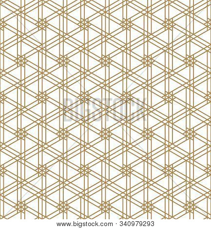 Seamless Geometric Pattern Inspired By Japanese Woodworking Style Kumiko Zaiku.for Template,fabric,t