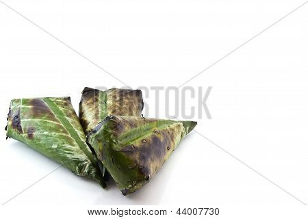 Тост клейким рисом с Банана Лиф