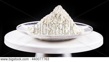 Calcium Chloride Being Prepared In The Laboratory. Used As In Brine For Refrigeration Machines, Ice 