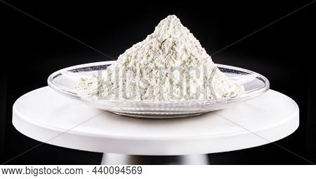 Calcium Chloride Being Prepared In The Laboratory. Used As In Brine For Refrigeration Machines, Ice 