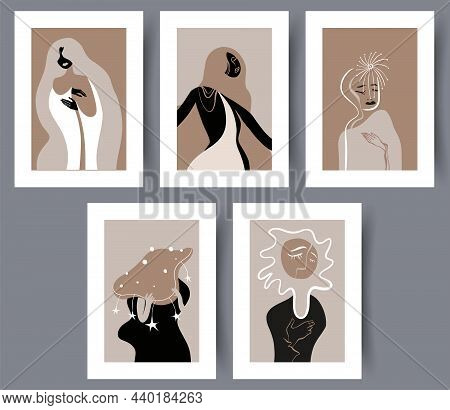 Printable Wall Art Vector Poster Set Vector.