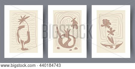 Printable Wall Art Vector Poster Set Vector.