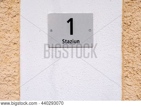 House Number 1 Of Staziun Street In La Punt In Romanch Switzerland