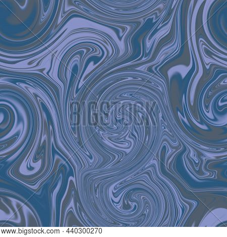 Seamless Twirly Swirly Abstract Liquid Marble Surface Pattern Design For Print