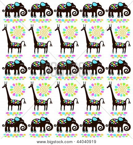 giraffe ed elefanti