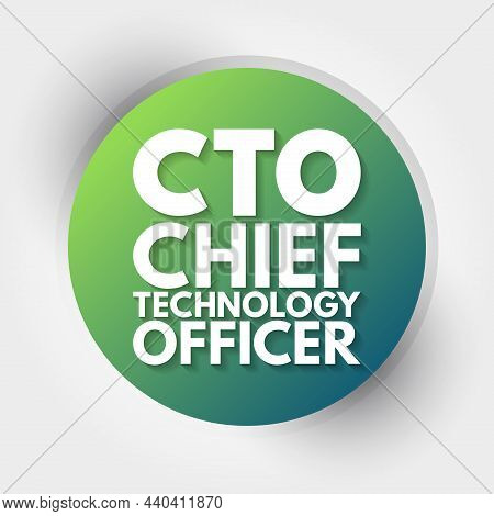 Cto - Chief Technology Officer Acronym, Business Concept Background