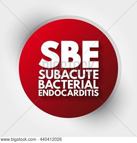Sbe - Subacute Bacterial Endocarditis Acronym, Medical Concept Background