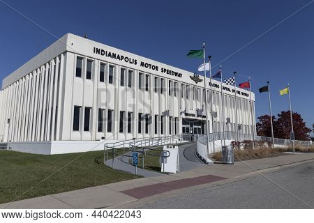 Indianapolis - Circa November 2021: Indianapolis Motor Speedway Hall Of Fame Building And Museum. Ho