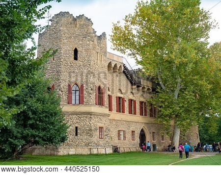 Januv Hrad Is Romantic Ruined Castle Near Lednice, Czech Republic. 28th Of August 2021.