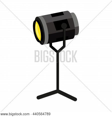 Vector Design Of Spotlight And Light Sign. Web Element Of Spotlight And Studio Vector Icon For Stock