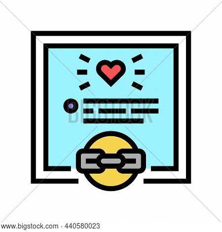 Links From Relevant Contents Color Icon Vector. Links From Relevant Contents Sign. Isolated Symbol I