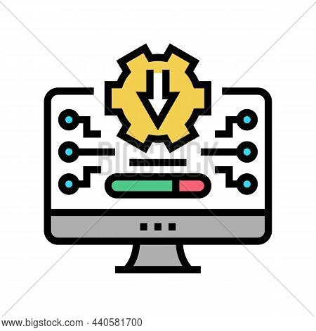 Freeware Download Color Icon Vector. Freeware Download Sign. Isolated Symbol Illustration