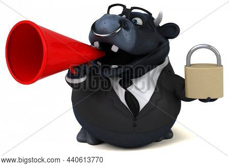 Black bull - 3D Illustration