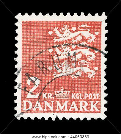 Deense Post stempel