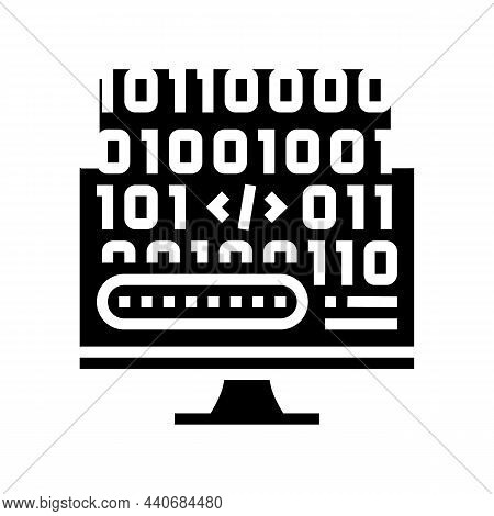 Microcode Development Glyph Icon Vector. Microcode Development Sign. Isolated Contour Symbol Black I