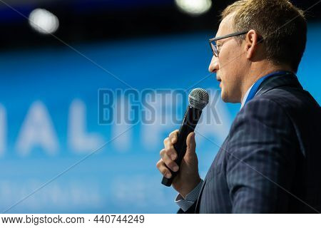 Halifax, Canada - Nov. 20, 2021: Working Moments During Halifax International Security Forum (hfx) W