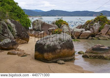 Beautiful Landscape In Governador Celso Ramos, Welcome Beach, Santa Catarina, Brazil