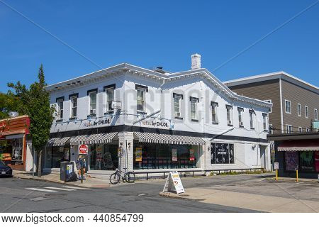 Providence, Ri, Usa - Sep. 7, 2020: By Chloe Beatnic Restaurant At A Historic Building At 223 Thayer