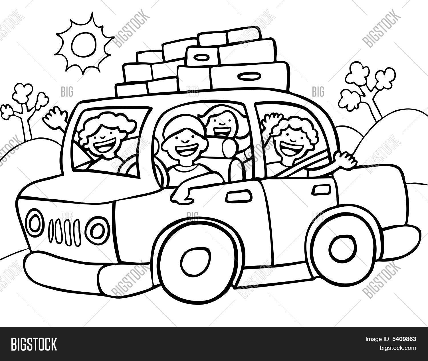 Road Trip Line Art Vector Photo Free Trial Bigstock