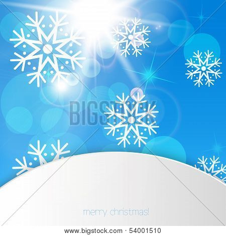 New Year snowflakes background