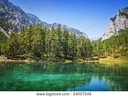 Green Lake in Styria, Austria