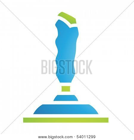 Illustration of PC Accessories Joystick Icon isolated on a white background