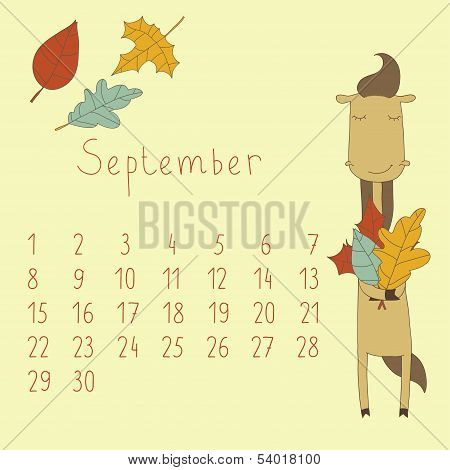 Calendar for September 2014.