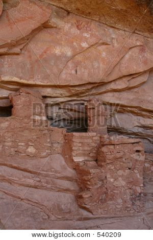Anasazi руины и Pictographs