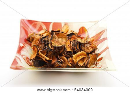 Potpourri in glass bowl