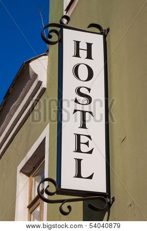 Hostel Sign