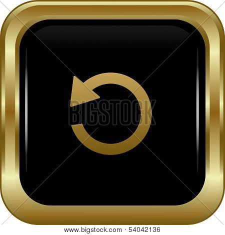 Black Gold Return Button.