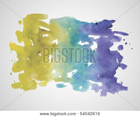 abstract hand drawn watercolor background. Vector illustration.