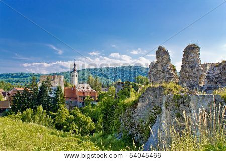 Town Of Slunj Church And Fortress