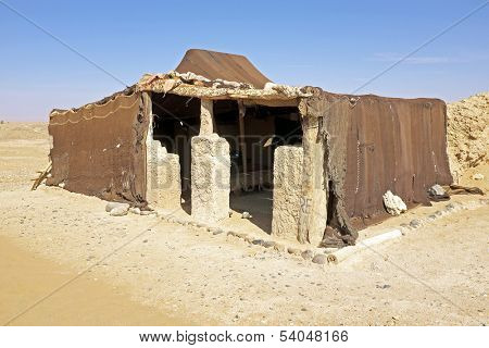 Bedoin tent in Erg Chebbi desert in Morocco