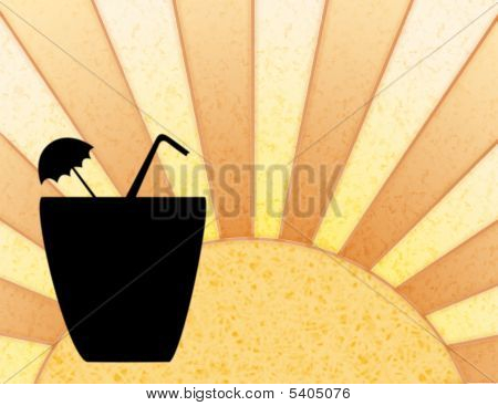 Solen och Cocktail Drink