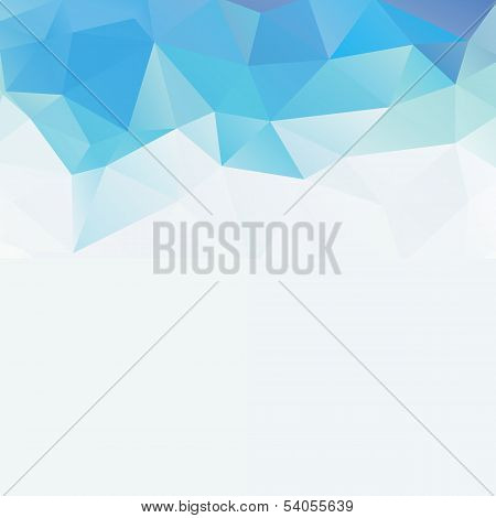 Colorful mosaic triangle background
