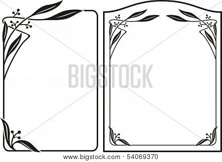 art deco frame - art nouveau border