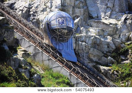 Funicular railway.