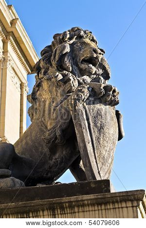 Koenigsberg Lion. Kaliningrad (Koenigsberg Before 1946), Russia