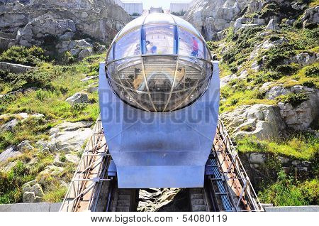 Funicular railway.