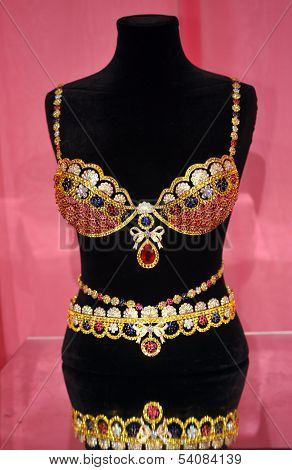 NEW YORK NY - NOVEMBER 13: The Royal Fantasy Bra at the backstage