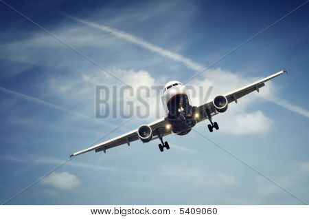 Osobní letadlo přistání