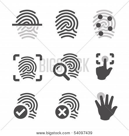 Fingerprint icons